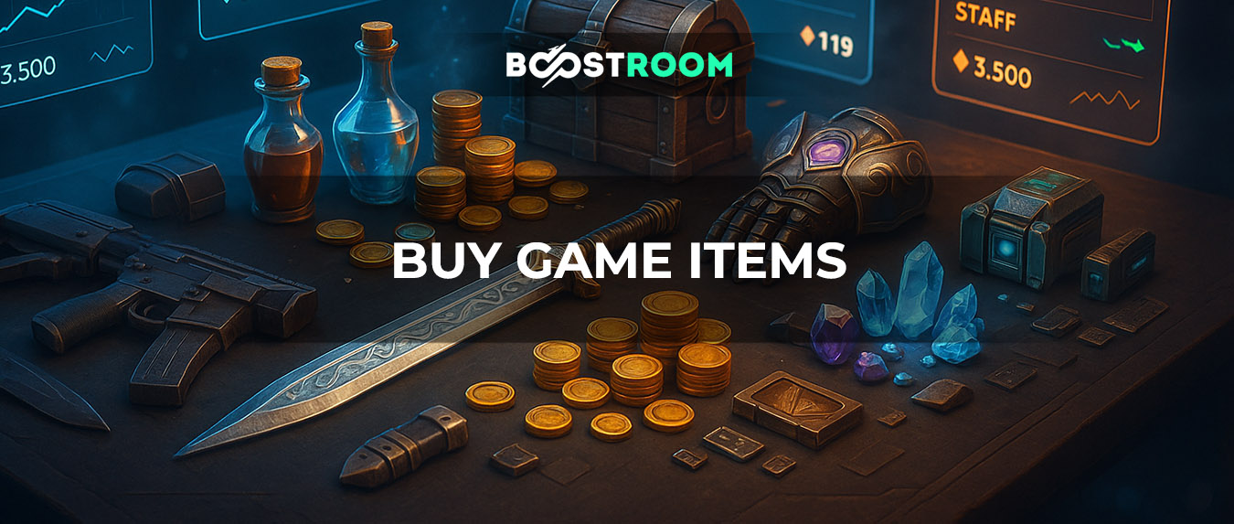 buy game items, game items
