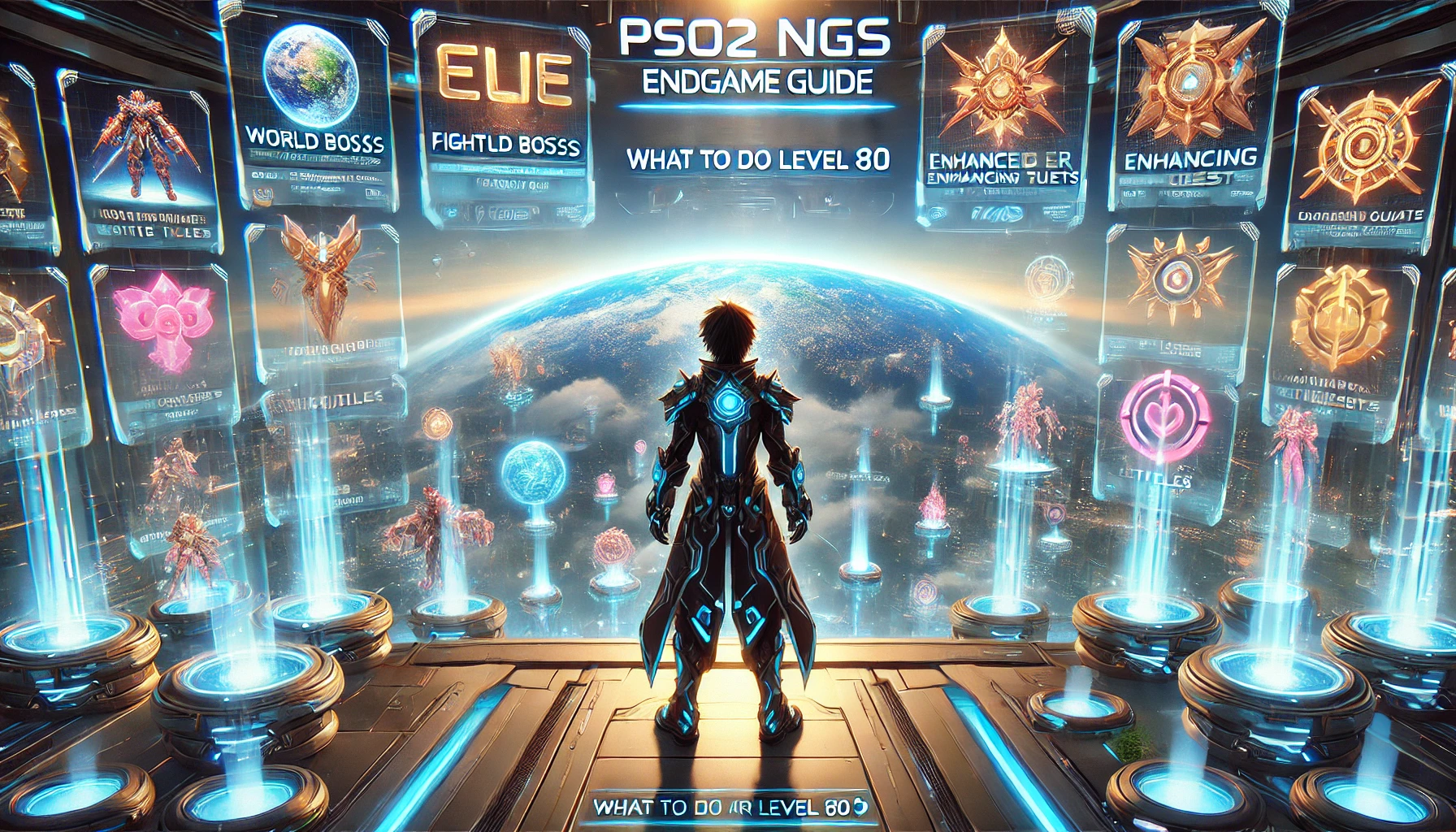 PSO2 NGS endgame guide, what to do after level 80 NGS, PSO2 New Genesis level 80+, Progre Armor build, Ultia Domina augment, EX augments PSO2 NGS, high difficulty quests Geometric Labyrinth