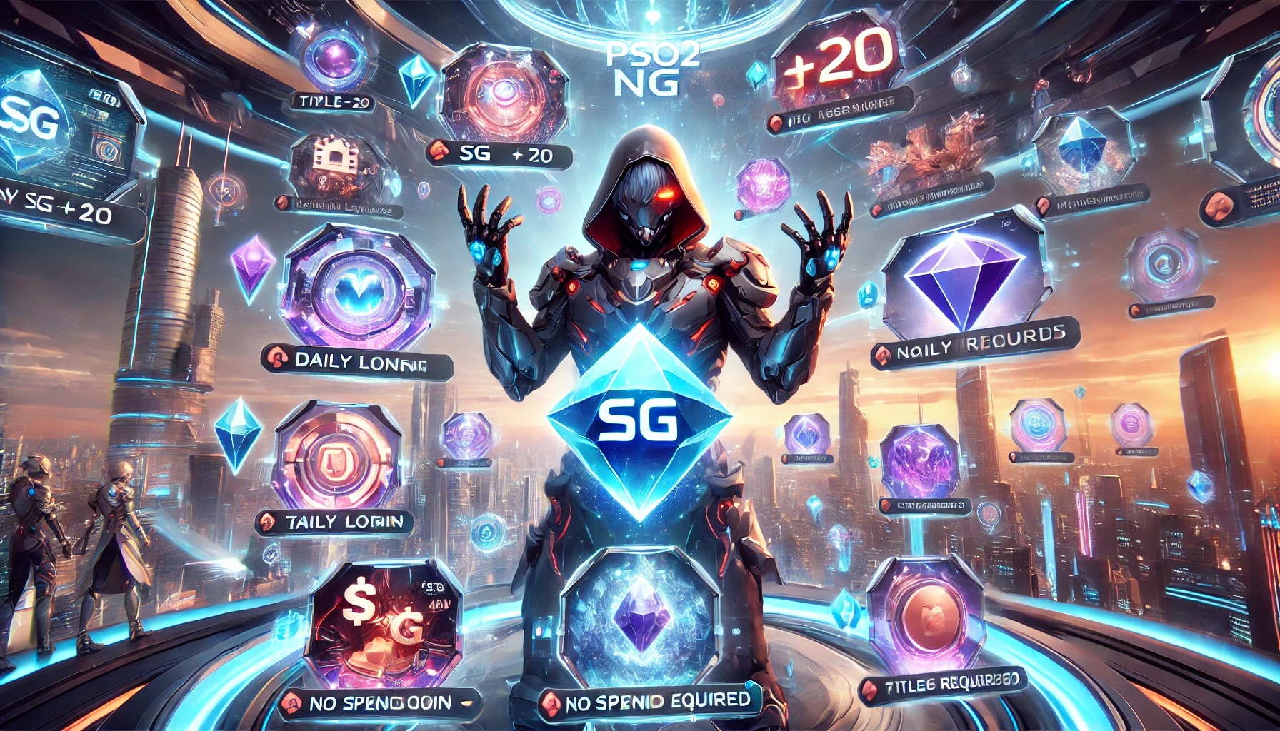 PSO2 NGS SG farm 2025, how to get Star Gems free PSO2 NGS, F2P SG guide New Genesis, ARKS Record Badge SG exchange, Alliance Badge SG tickets, Item Recycle Star Gems, PSO2 Day free SG