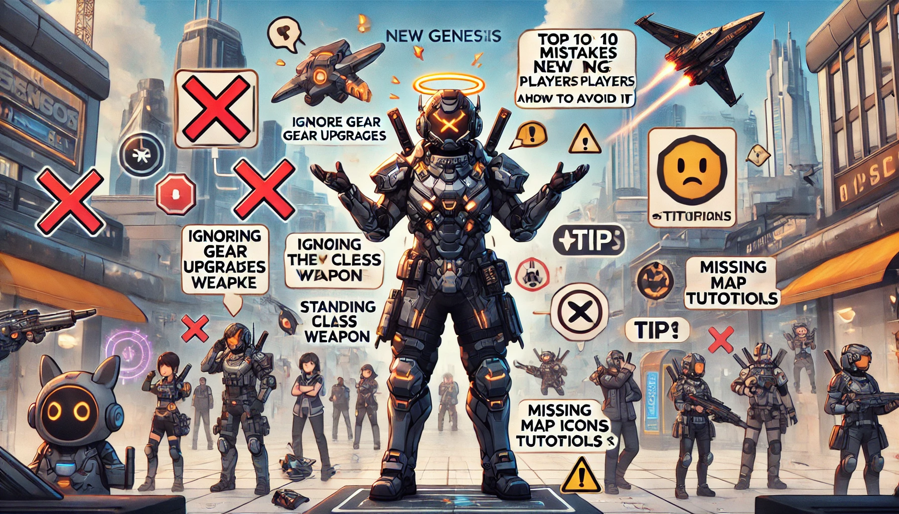 PSO2 NGS beginner mistakes, new player tips New Genesis, PSO2 NGS Battle Power guide, common errors in PSO2 NGS, how to gear up in PSO2 New Genesis, augment and cocoon advice NGS