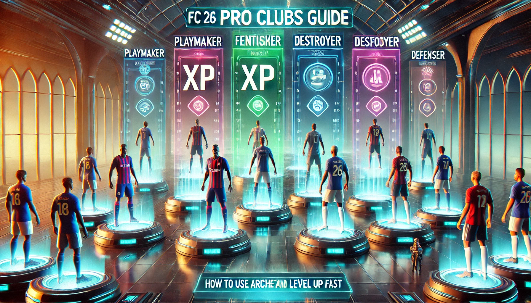 FC 26 Pro Clubs guide, FC 26 Archetype XP, FC 26 level up fast, FC 26 Virtual Pro build, best roles FC 26 Pro Clubs, FC 26 Pro Clubs tips, FC 26 fast XP, Pro Clubs sweaty guide, FC 26 progression