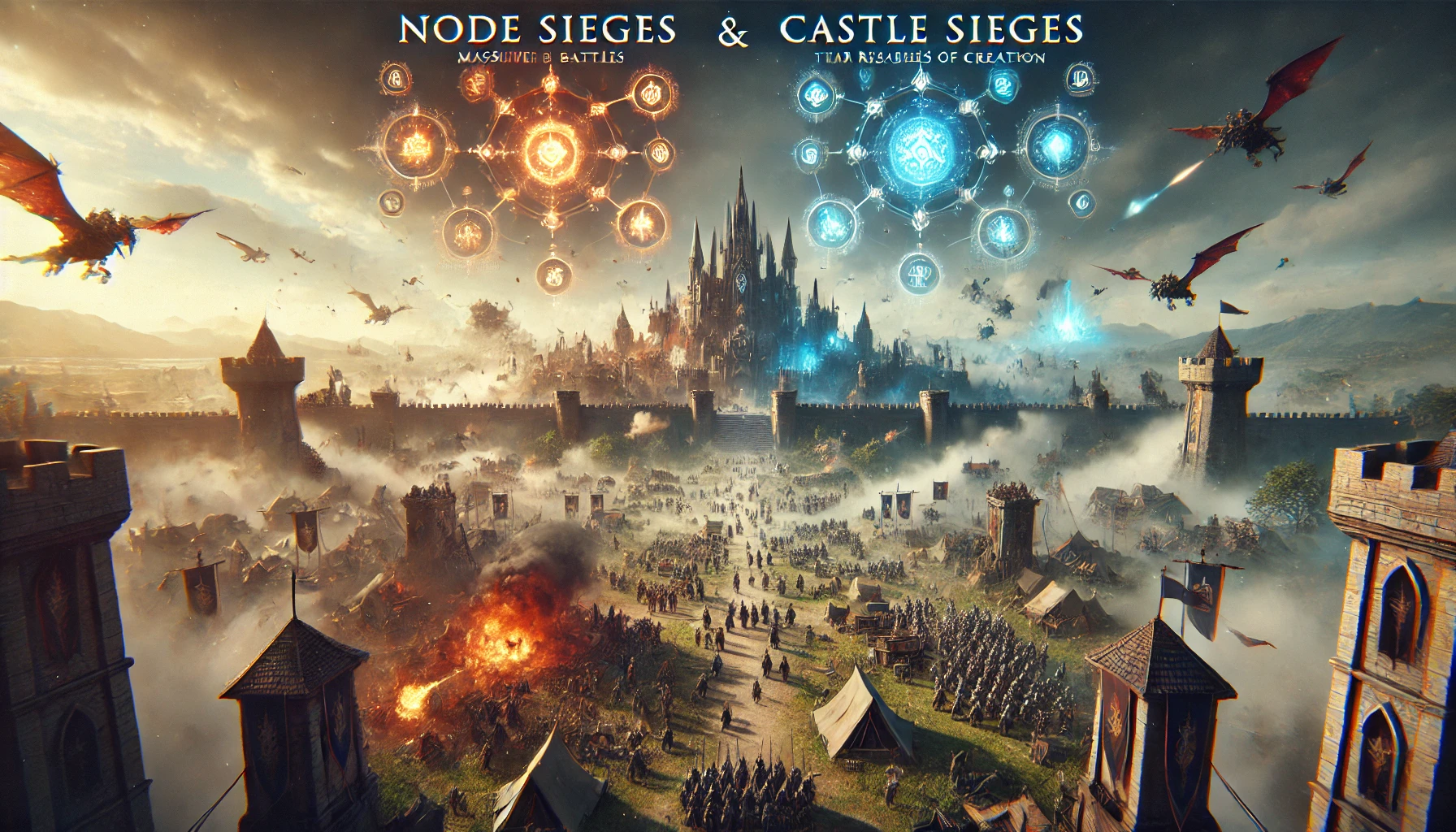 Ashes of Creation sieges, Ashes of Creation node siege, Ashes of Creation castle siege, node siege guide, castle siege guide, Verra PvP, siege mechanics, siege declaration, siege objectives Ashes of Creation sieges, Ashes of Creation node siege, Ashes of Creation castle siege, node siege guide, castle siege guide, Verra PvP, siege mechanics, siege declaration, siege objectives