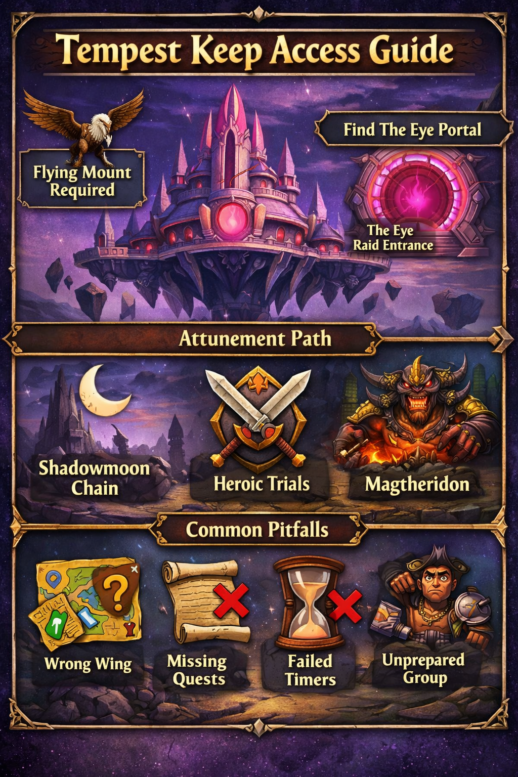 Tempest Keep access guide, The Eye entrance Netherstorm, unlock The Eye, Tempest Key quest chain, Trial of the Naaru Mercy, Trial of the Naaru Strength