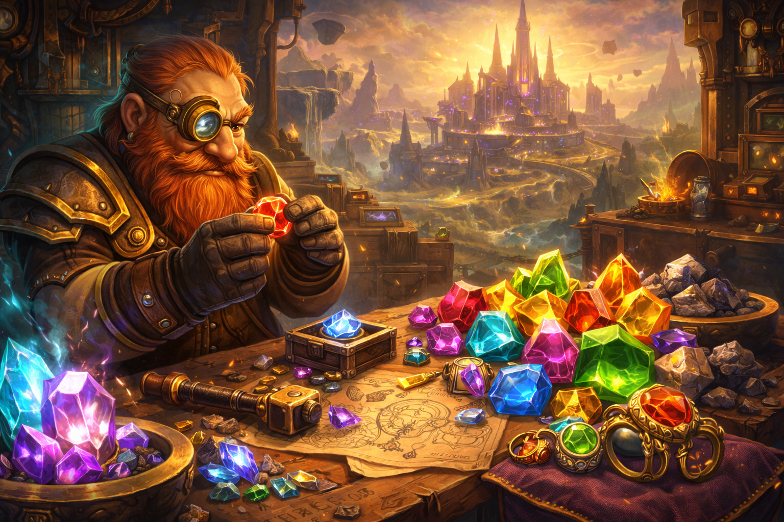 WoW TBC Classic Jewelcrafting, TBC Jewelcrafting guide, Jewelcrafting 1-375 TBC, new profession in TBC, Prospecting TBC, gem cutting TBC Classic