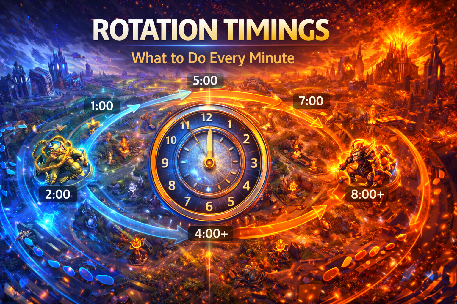 MLBB rotation timings, MLBB minute by minute guide, Mobile Legends rotation guide, MLBB macro guide, MLBB early game rotations
