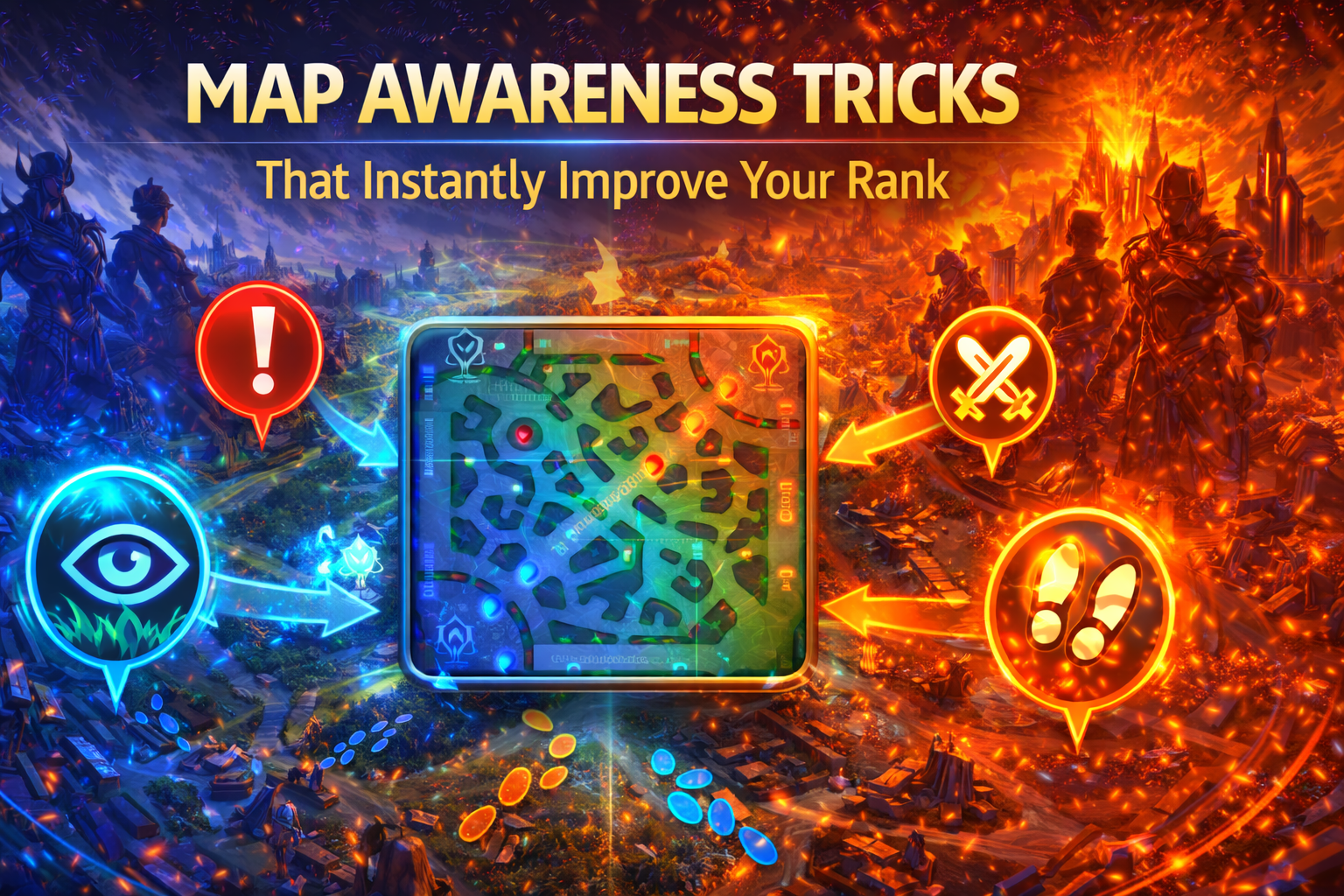 MLBB map awareness, Mobile Legends map awareness tricks, minimap habits MLBB, bush check eye icon MLBB, fog of war MLBB, jungle tracking MLBB, objective timers MLBB