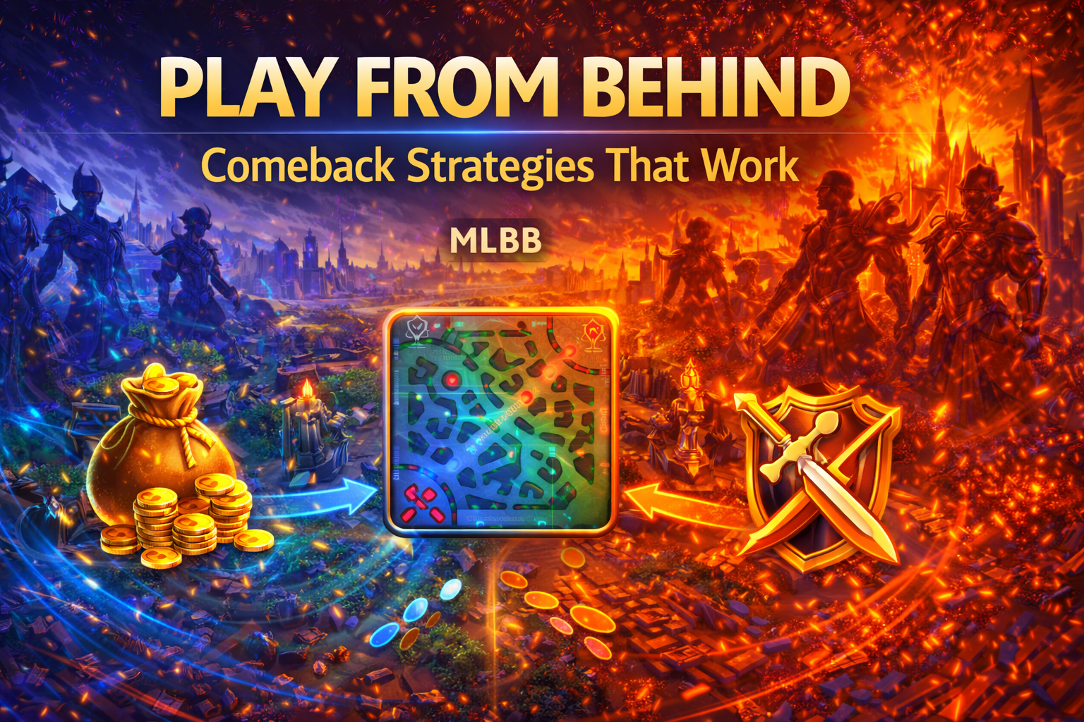 how to play from behind MLBB, MLBB comeback strategies, MLBB comeback guide, MLBB bounty system, shutdown gold MLBB, team bounty MLBB
