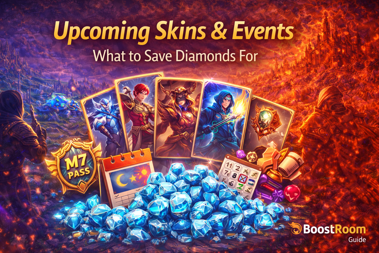 upcoming MLBB skins, Mobile Legends events 2026, what to save diamonds for, M7 Pass 2026, Starlight 300 diamonds, Exquisite Collection