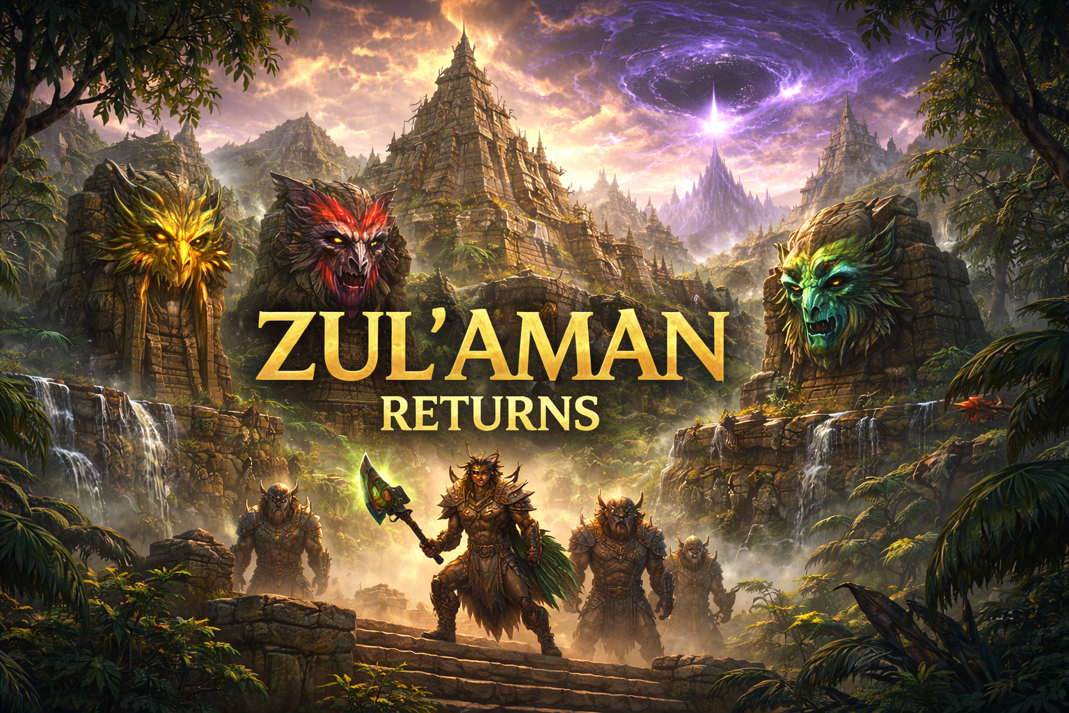 Zul’Aman returns, WoW Midnight Zul’Aman, Amani troll history, Zul’jin lore, Zul’jarra Midnight, Zul’jan Midnight, Atal’Aman Midnight, loa temples Akil’zon Halazzi Jan’alai Nalorakk, Troll Wars lore