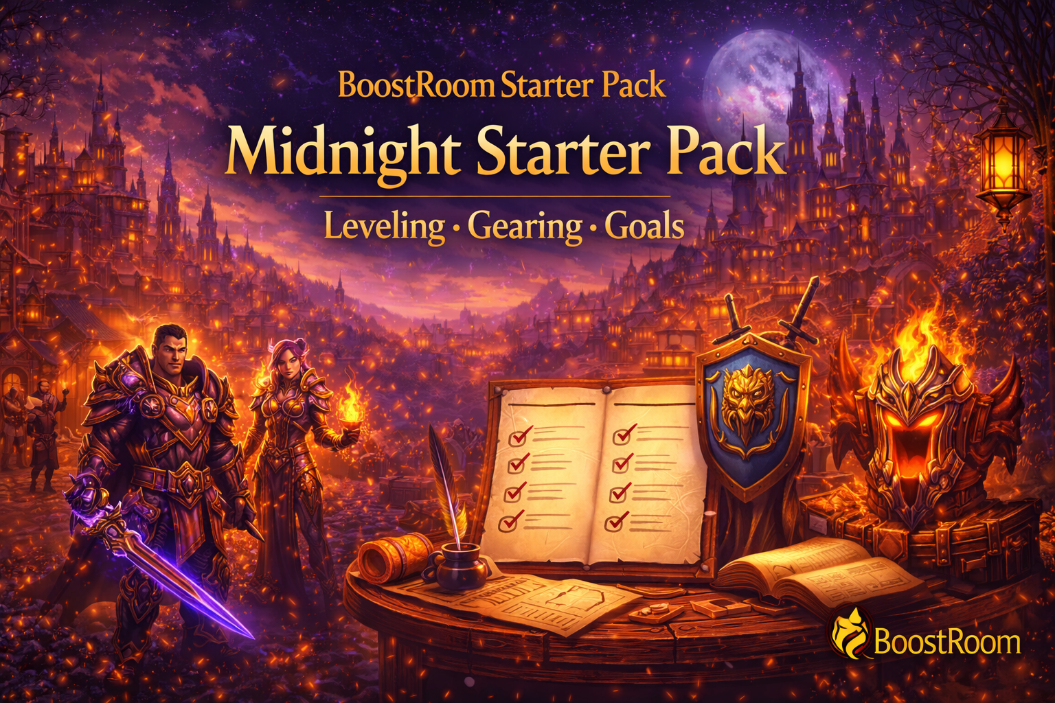 BoostRoom Starter Pack WoW Midnight, WoW Midnight leveling to 90, WoW Midnight gearing guide, Midnight launch checklist, WoW Midnight catch-up gear, Twilight Ascension gear 121 BoostRoom Starter Pack WoW Midnight, WoW Midnight leveling to 90, WoW Midnight gearing guide, Midnight launch checklist, WoW Midnight catch-up gear, Twilight Ascension gear 121